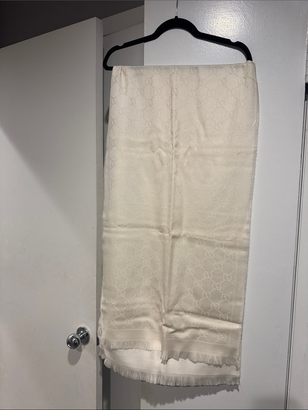 Gucci Kids Cream Logo Skirt